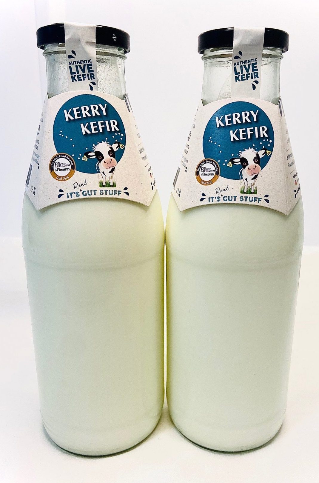 Two Bottles of Kerry Kefir