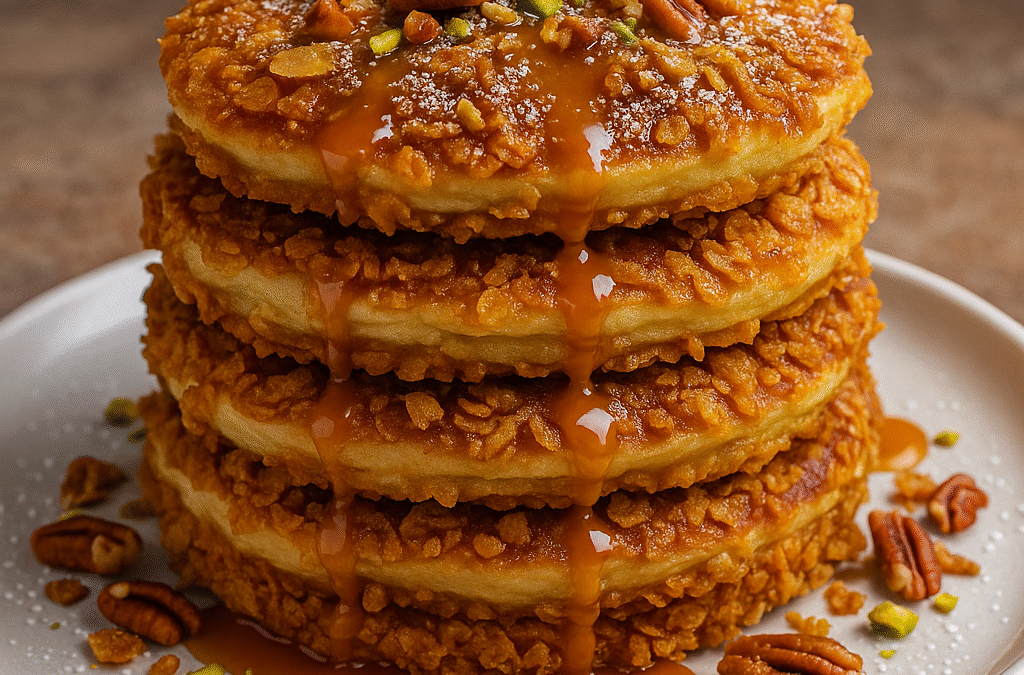 Dubai Chocolate Style Pancakes