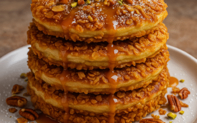 Dubai Chocolate Style Pancakes